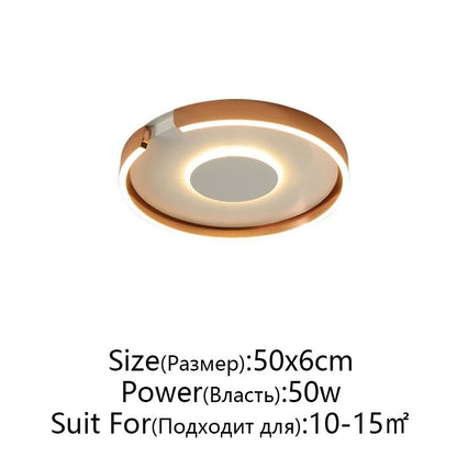 Modern LED Ceiling Light In Rose Gold White Or Black For Indoor Home Lighting 15