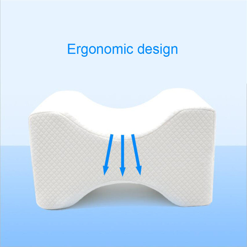 Orthopedic Slow Rebound Memory Foam Knee Leg Pillow, Side Sleeping Clip Leg Support for Pregnant Women, Thigh Leg Pain