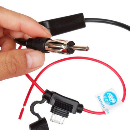 Car Antenna FM Signal Amplifier, Universal Practical Anti-Interference Radio Booster Amp, High-Performance Automobile