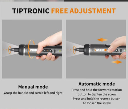 Compact USB Charged Cordless Screwdriver With 30 Bit Set For DIY Convenience 5
