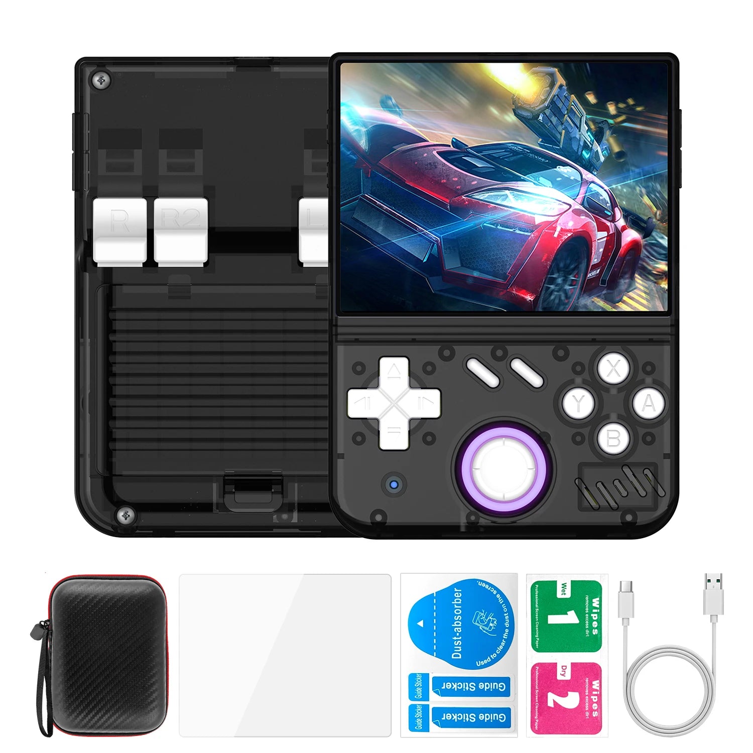 WDYQJE MY MINI Retro Handheld Video Game Console, Portable Linux Gaming Device with 22,000+ Games, IPS Screen