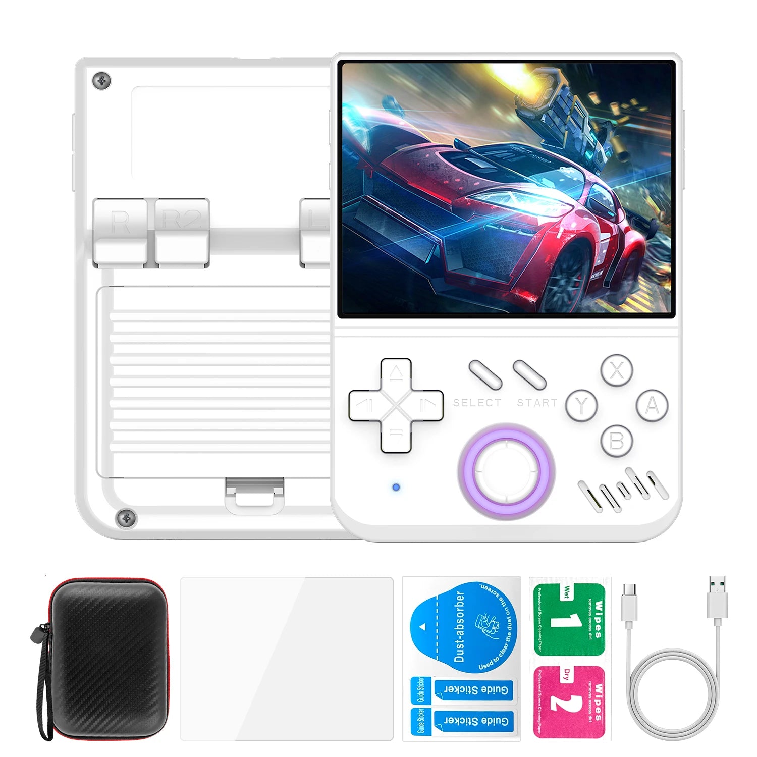 WDYQJE MY MINI Retro Handheld Video Game Console, Portable Linux Gaming Device with 22,000+ Games, IPS Screen