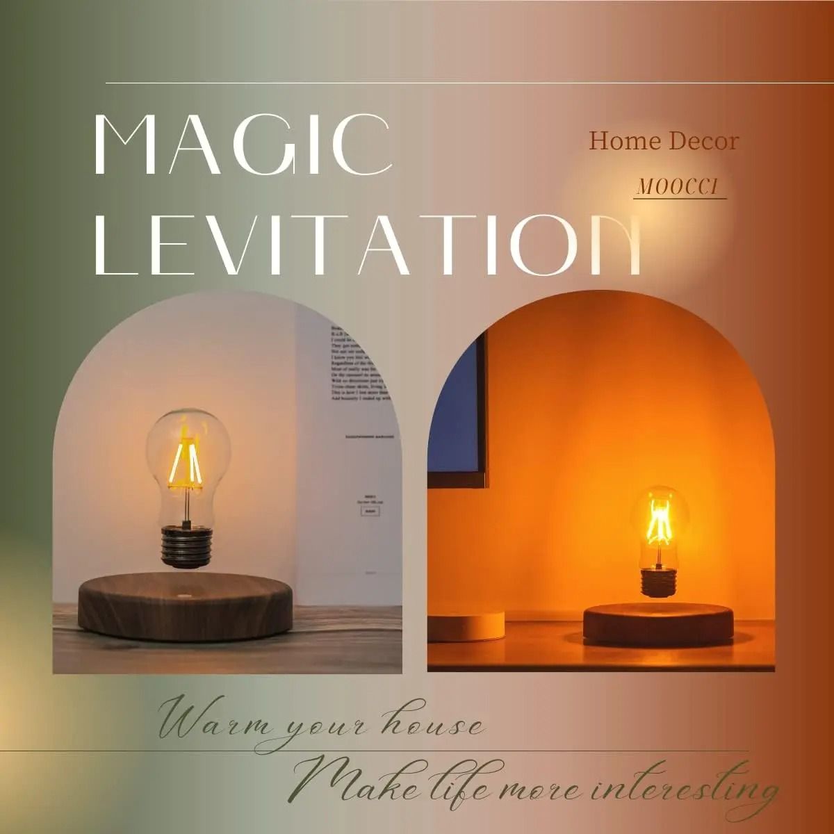 Floating Magnetic LED Desk Lamp That Rotates 360 Degrees 2