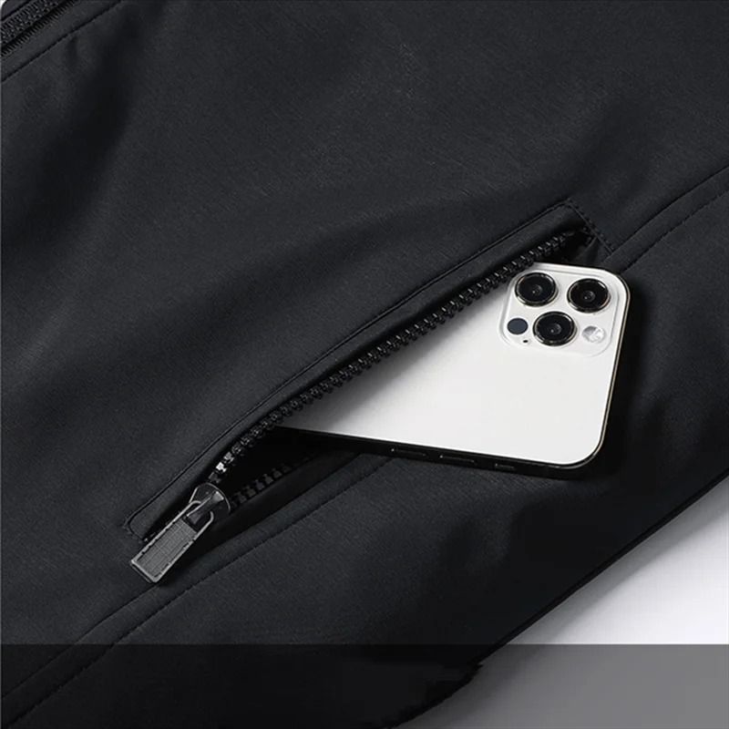 Men Fleece Bomber Jacket Warm Winter Parka Windbreaker Coat 5