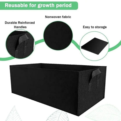 Square Felt Grow Bag For Vegetables And Flowers 3