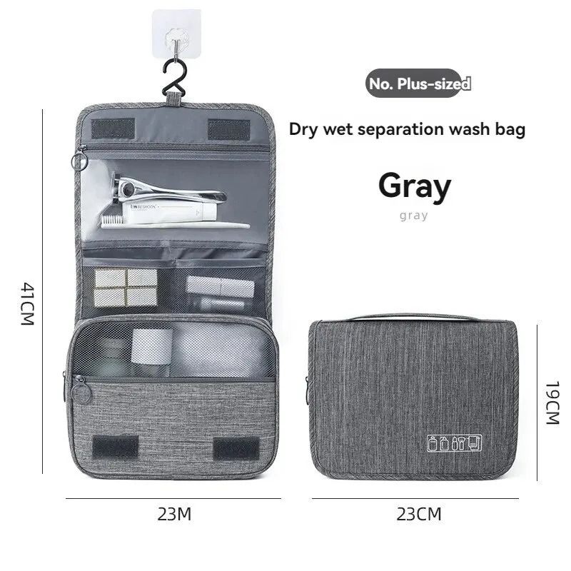 Foldable Hanging Toiletry Organizer Bag for Travel and Home