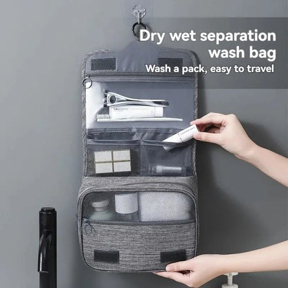 Foldable Hanging Toiletry Organizer Bag For Travel And Home 2