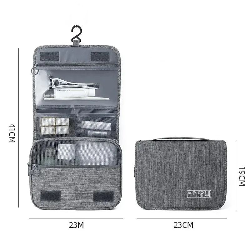 Foldable Hanging Toiletry Organizer Bag For Travel And Home 4