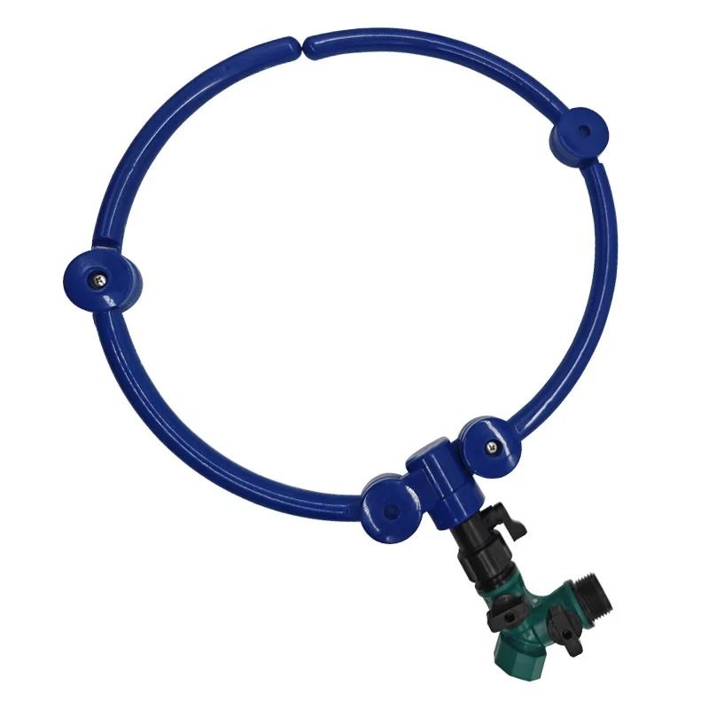 Tree Watering Ring Circle Sprinkler With Y Hose Splitter 360 Degree Irrigation 7
