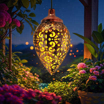 Iron Solar Lantern For Outdoor Decorative Pathway Lighting 8