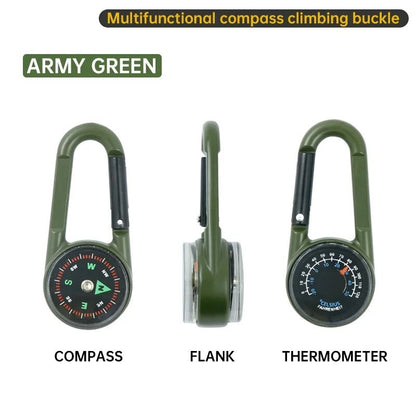 Outdoor Compass Keychain Double Sided Mini Backpack Accessory 3