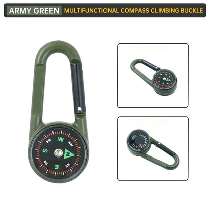 Outdoor Compass Keychain Double Sided Mini Backpack Accessory 6