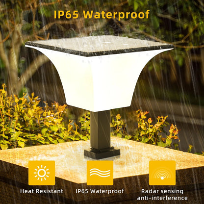 Solar Powered LED Radar Sensor Wall Light For Outdoor Security And Ambiance 1