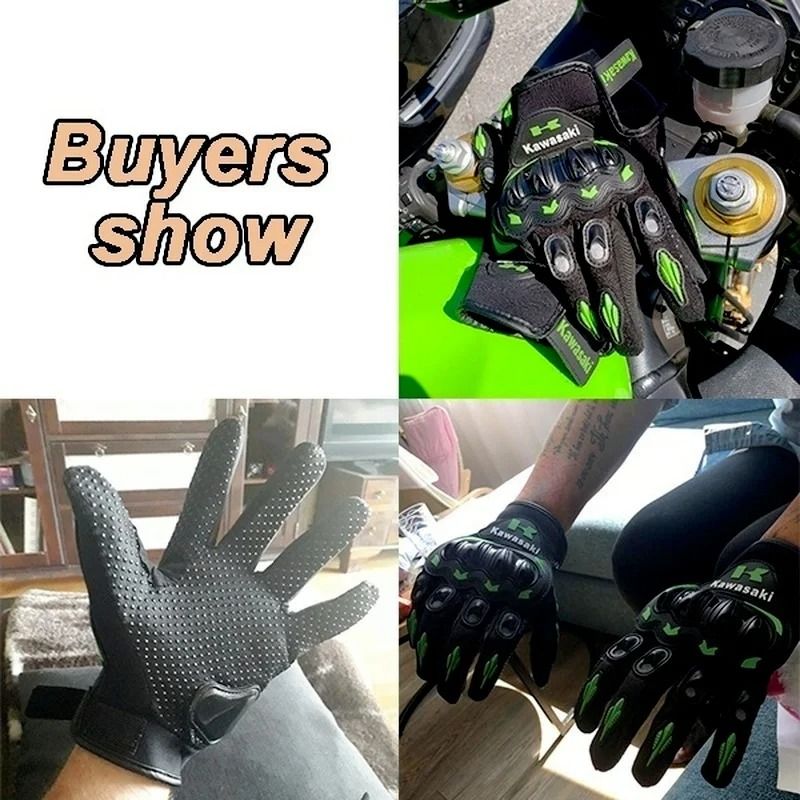 Motorcycle Full Finger Gloves Anti Slip Wear Resistant Off Road Cycling Protective 6