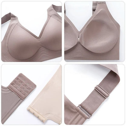 Seamless Push Up Wireless Bra Thin Cup Plus Size Bralette 10