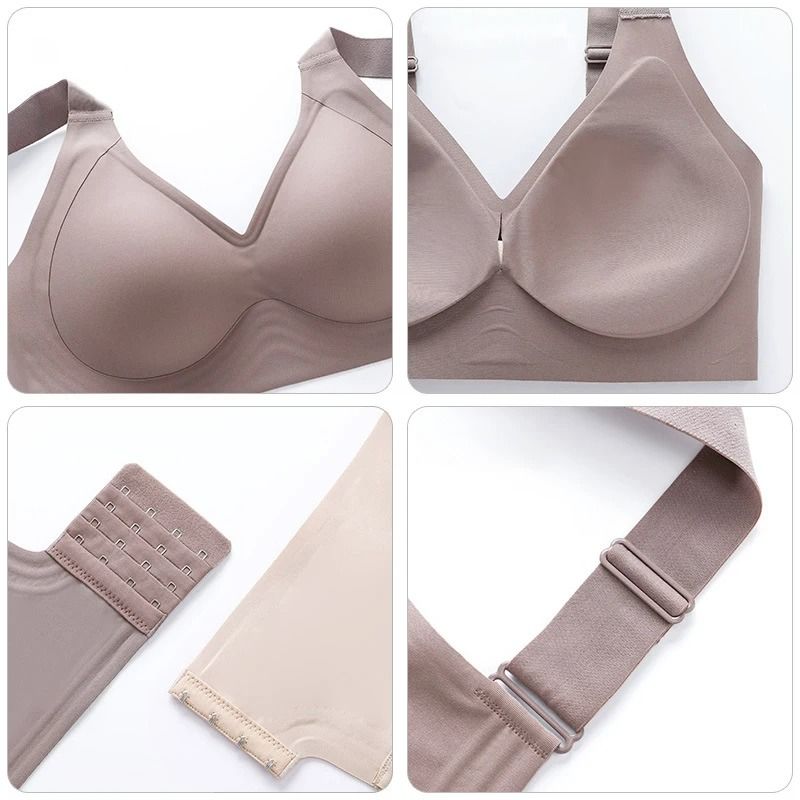 Seamless Push Up Wireless Bra Thin Cup Plus Size Bralette 11