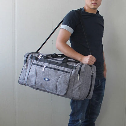 Compact Foldable Oxford Travel Duffel Bag For Men 2