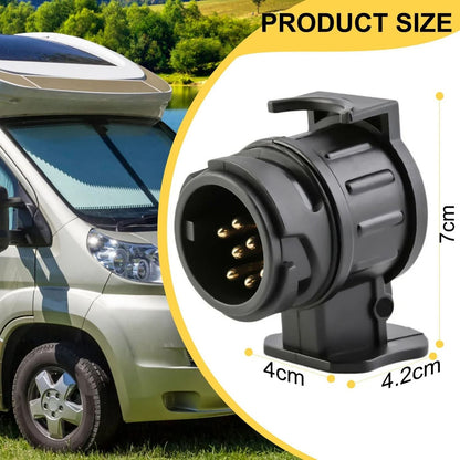 Trailer Adapter Plug To Convert 13 Pin Vehicle Socket To 7 Pin Trailer Connection 1