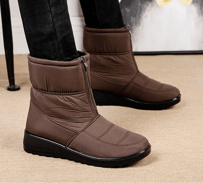 Womens Platform Waterproof Snow Boots Warm Plush Winter Ankle Shoes 2