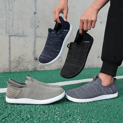 Mens Lightweight Wide Toe Running Shoes Comfortable Anti Slip Walking Sneakers