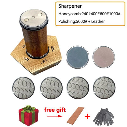 Premium Rolling Knife Sharpening System With Adjustable Angles 12
