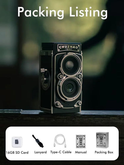 CHUZHAO Vintage Mini Digital Camera 12MP 1080P Vlogging Gift For Teens Adults Kids 2