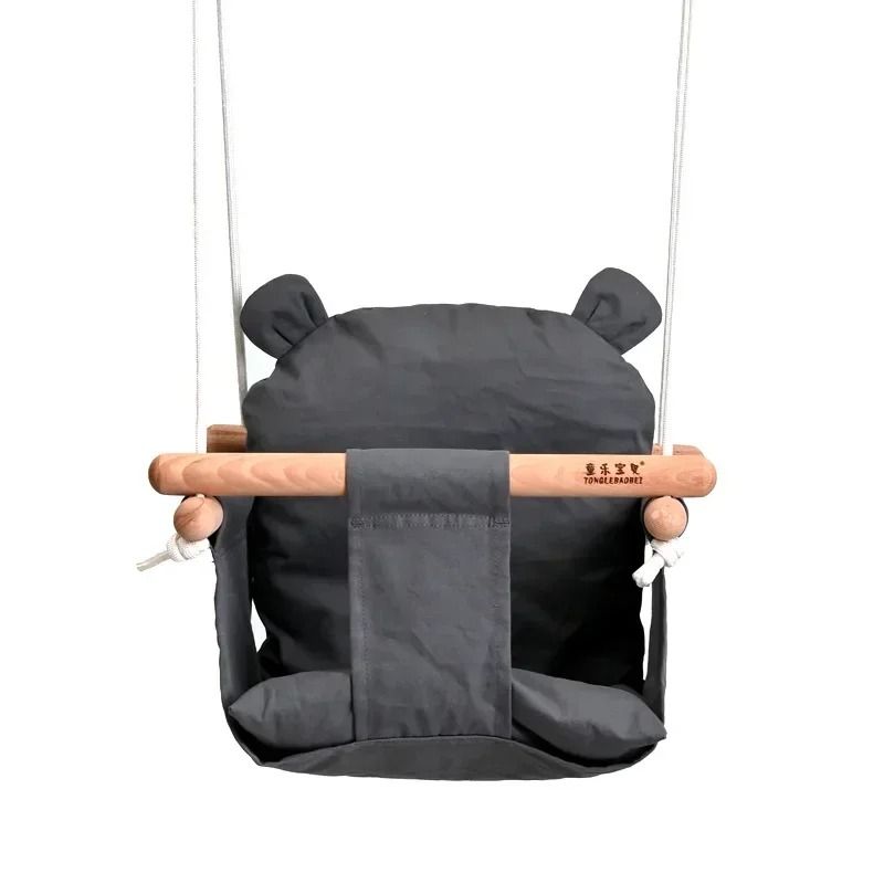 Baby Canvas Swing Chair Hanging Wooden Swing For Indoor And Outdoor Use 1