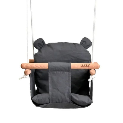 Baby Canvas Swing Chair Hanging Wooden Swing For Indoor And Outdoor Use 1