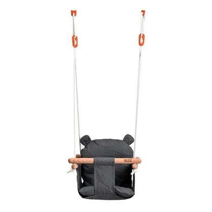 Baby Canvas Swing Chair Hanging Wooden Swing For Indoor And Outdoor Use 4