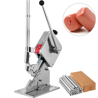 Manual Sausage Clipper Machine for Bag Sealing and Meat Packing in Bakeries and Supermarkets