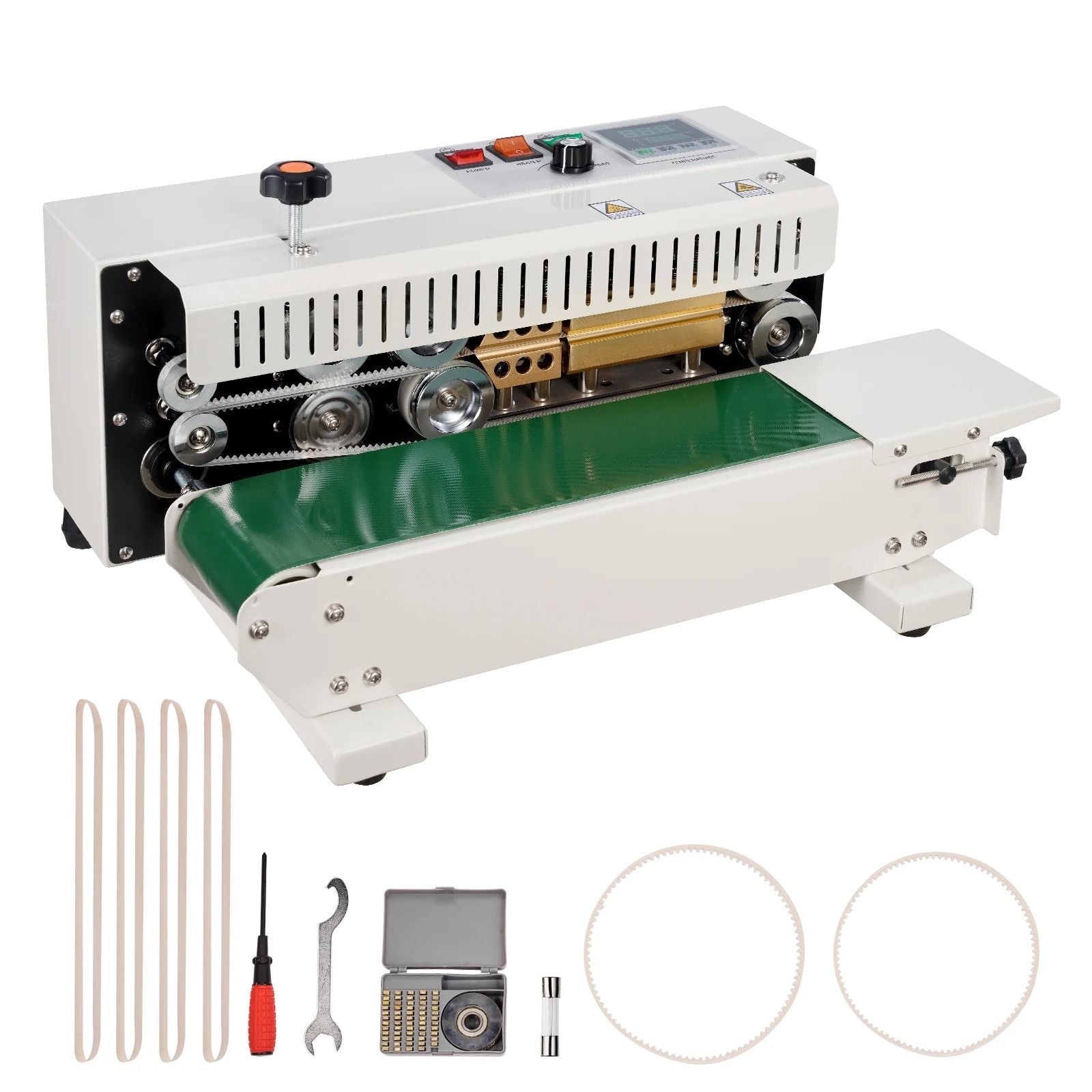 Horizontal Bag Band Sealing Machine Continuous Sealer for Plastic Bags and Films