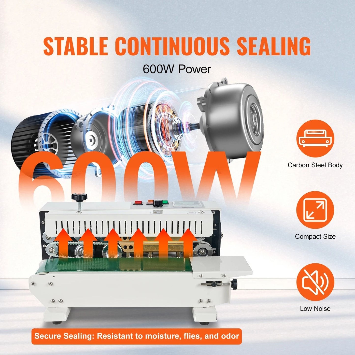 Horizontal Bag Band Sealing Machine Continuous Sealer For Plastic Bags And Films 1