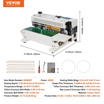 Horizontal Bag Band Sealing Machine Continuous Sealer For Plastic Bags And Films 6