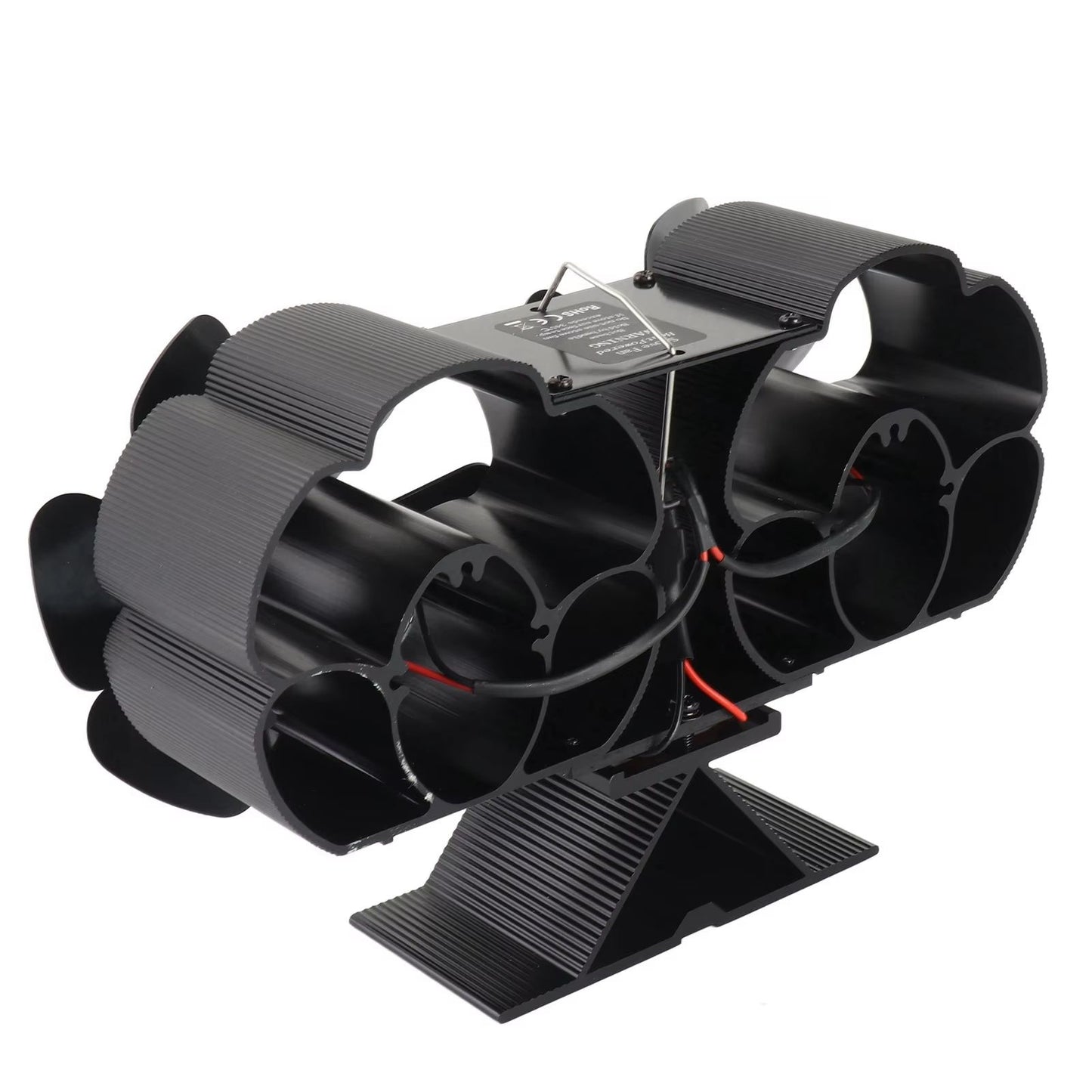 Heat Powered Wood Stove Fan – Silent Dual Motors with 6 Blades for Efficient Fireplace Heating