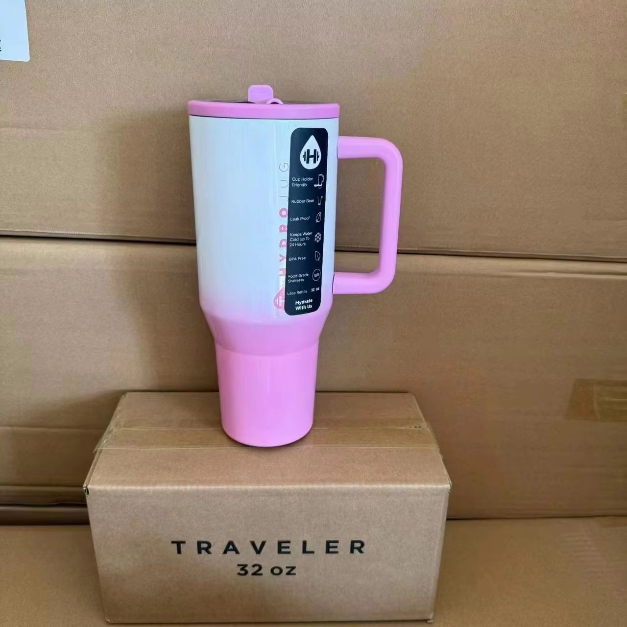 HydroJug Traveler Tumbler  32oz40oz Stainless Steel Vacuum Insulated Water Bottle With Straw Lid 8