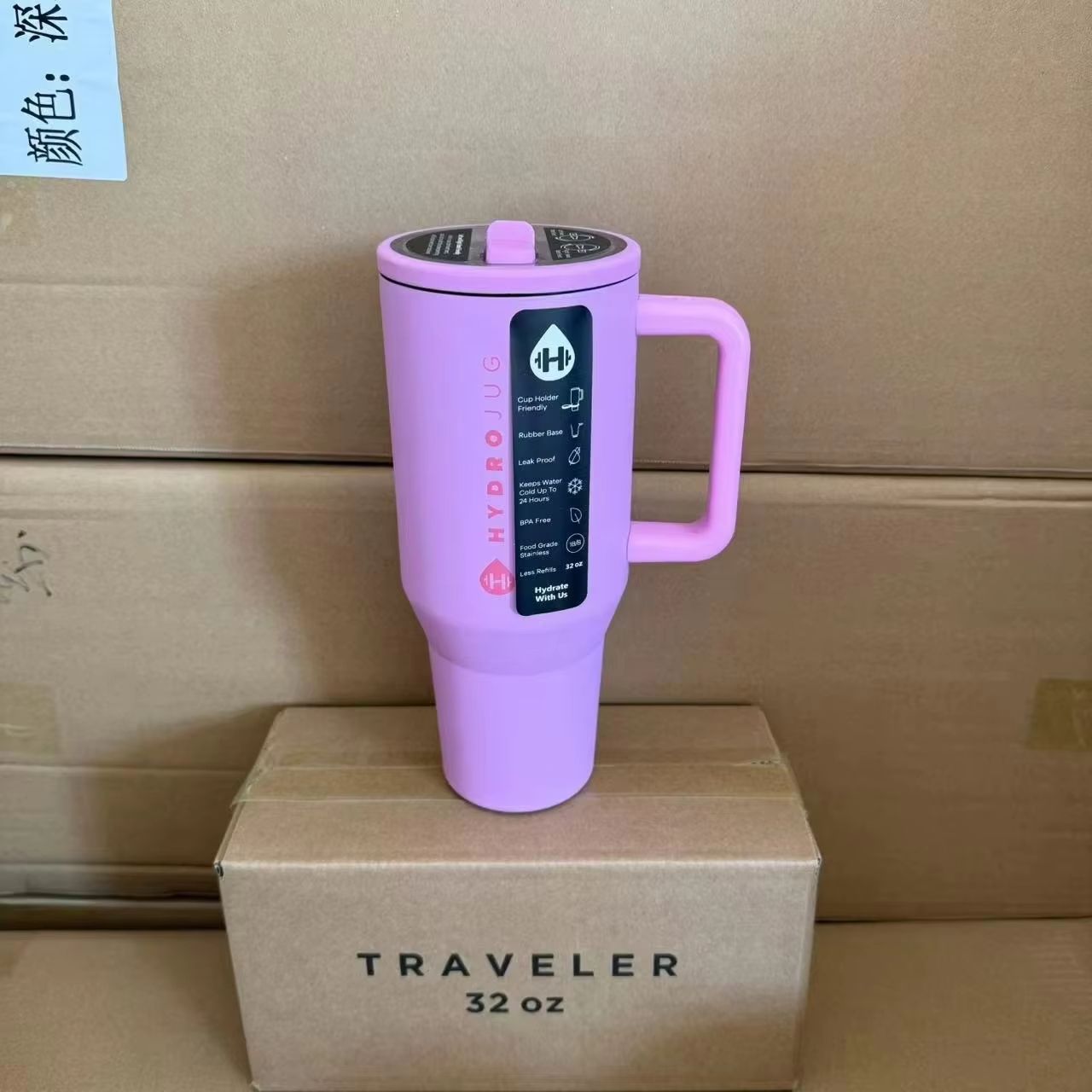 HydroJug Traveler Tumbler  32oz40oz Stainless Steel Vacuum Insulated Water Bottle With Straw Lid 12