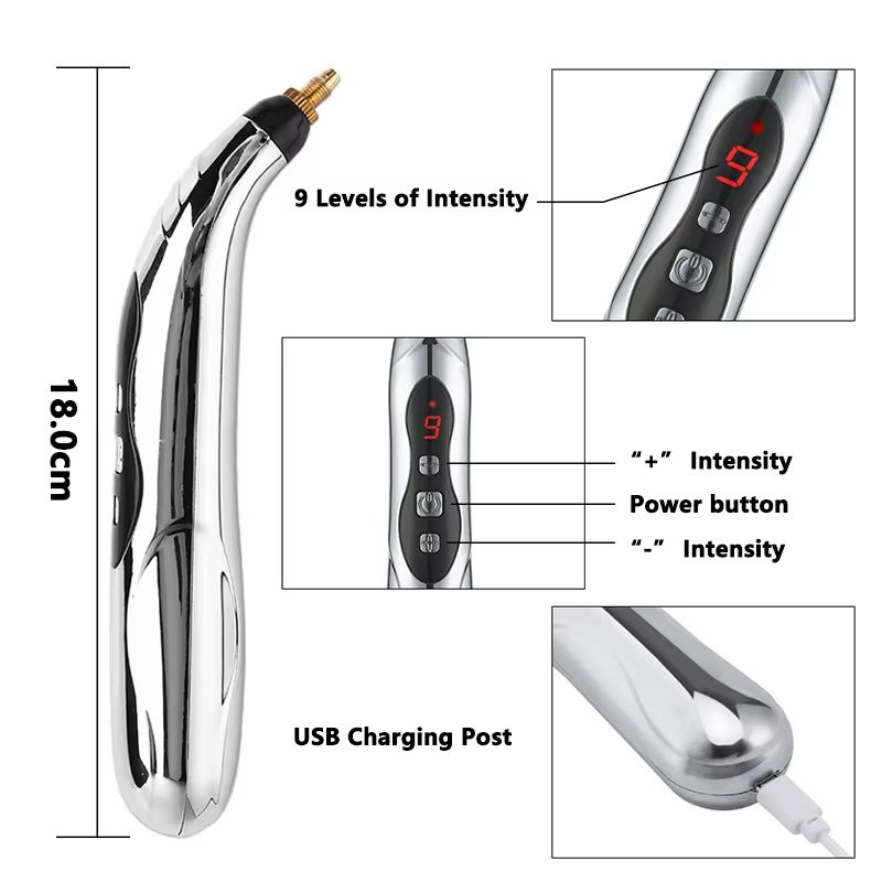 Meridian Energy Acupuncture Pen  Electric Pulse Therapy For Muscle Relaxation  Pain Relief 5