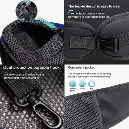 Pet Carrier Sling Backpack  Breathable Travel Tote Shoulder Bag For Small Dogs  Cats 1