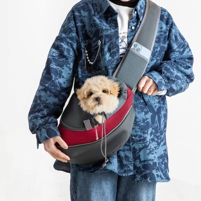 Pet Carrier Sling Backpack  Breathable Travel Tote Shoulder Bag For Small Dogs  Cats 2