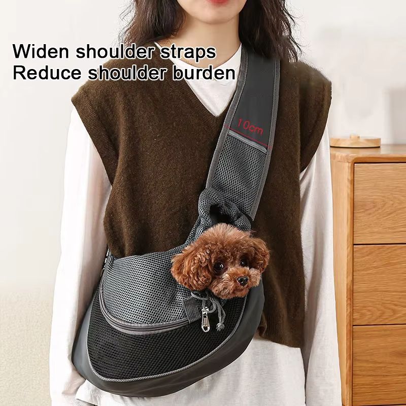 Pet Carrier Sling Backpack  Breathable Travel Tote Shoulder Bag For Small Dogs  Cats 4