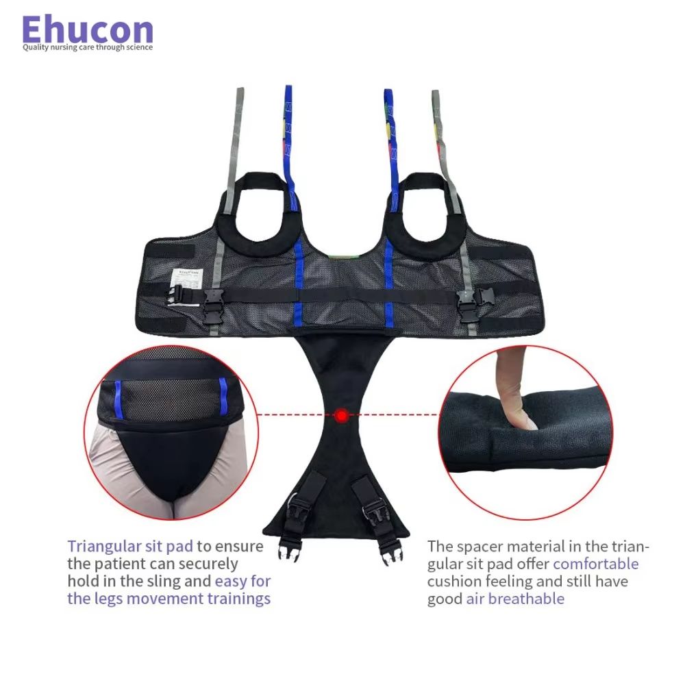 Ehucon Comfort Padded Patient Lift Walking Sling  Portable Hoyer Standing Harness For Mobility  Amb 1