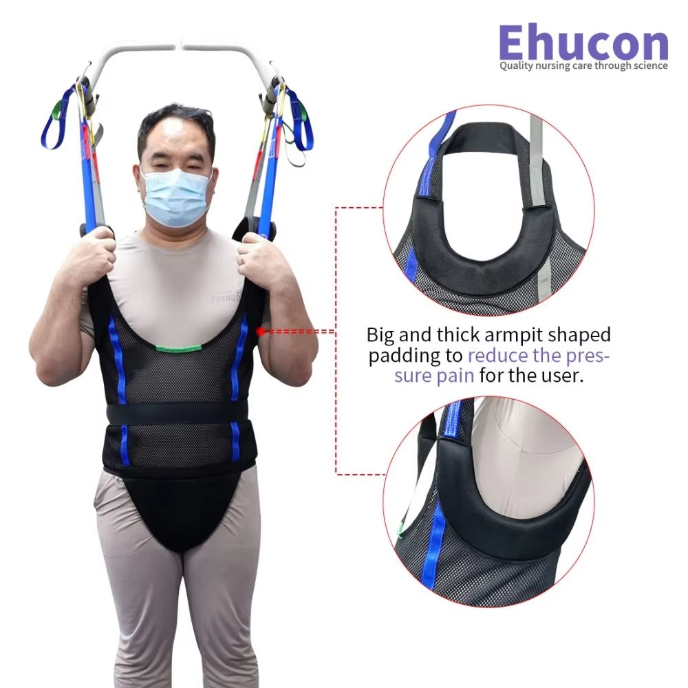 Ehucon Comfort Padded Patient Lift Walking Sling  Portable Hoyer Standing Harness For Mobility  Amb 3