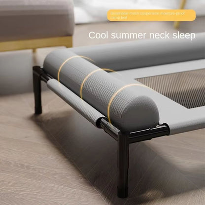 Breathable Elevated Pet Bed  Cooling OffGround Cat  Dog Bed With Washable Cover For All Seasons 4