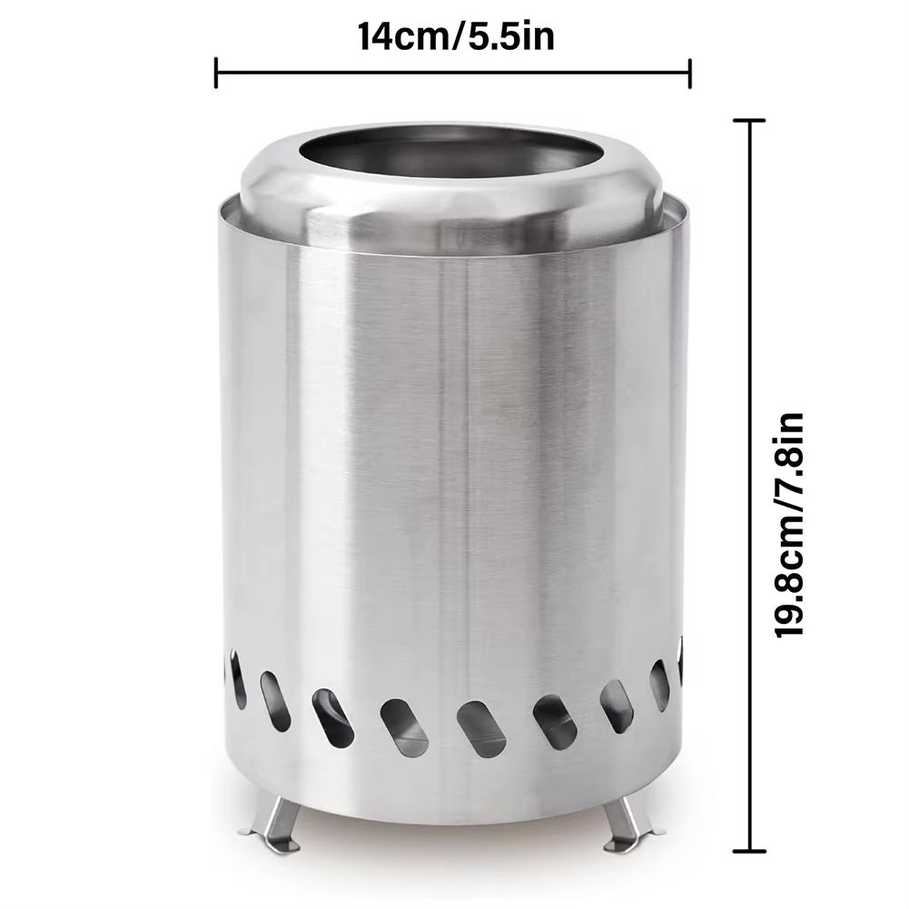 Smokeless Tabletop Fire Pit  Portable Indoor  Outdoor Mini Fire Pit For Wood Or Pellet Fuel 5