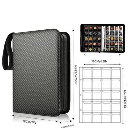 200 Pocket PU Leather Coin Collection Album With 10 Pages  Storage For Paper Currency 2