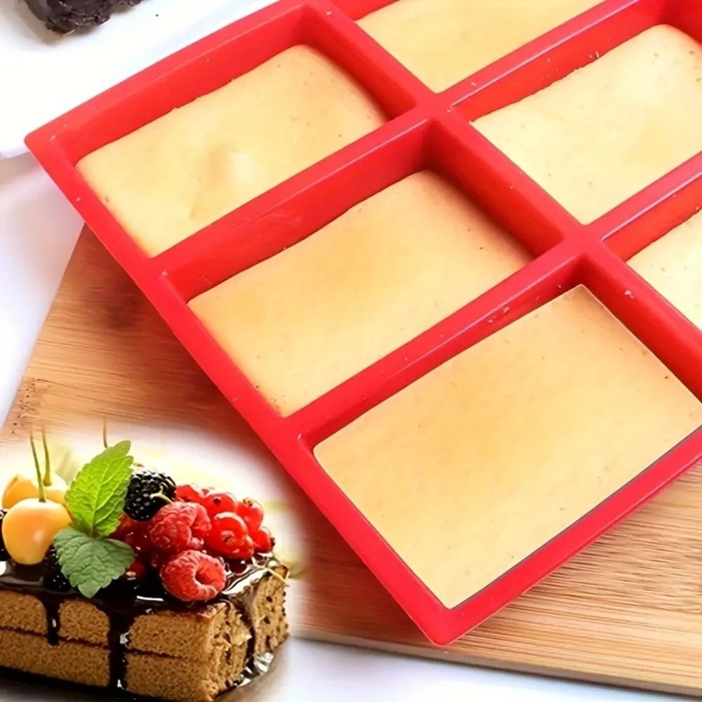 9 Cavity Silicone Baking Mold For Mini Loaf Cake Bread Meatloaf Cornbread Brownie Muffin Soap Chees 2
