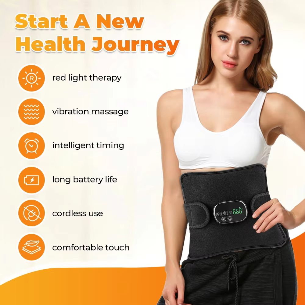 Wireless Infrared Knee Massager  Heated Vibration Therapy Pad For Knee Back  Waist Pain Relief 2