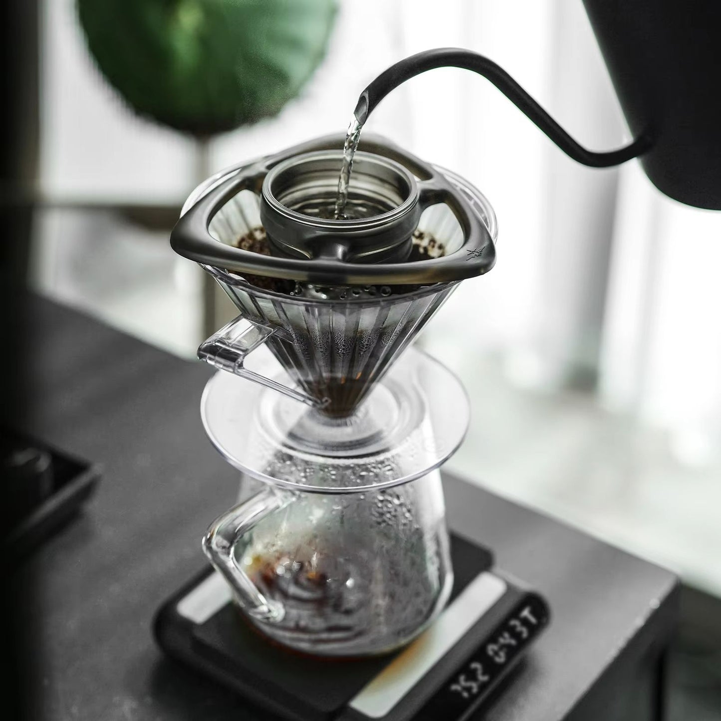 Precision PourOver Coffee Dripper  Flow Control Brewer For Baristas  Home Brewing 1