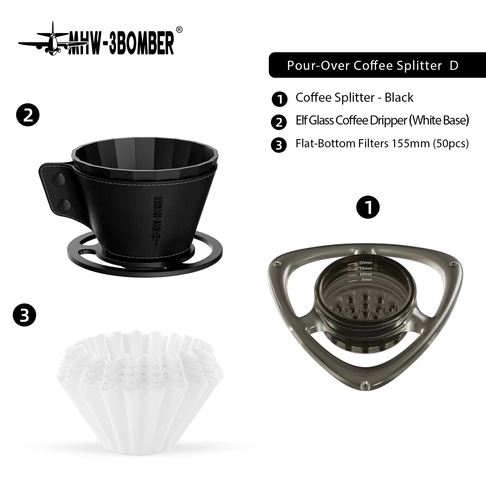 Precision PourOver Coffee Dripper  Flow Control Brewer For Baristas  Home Brewing 9