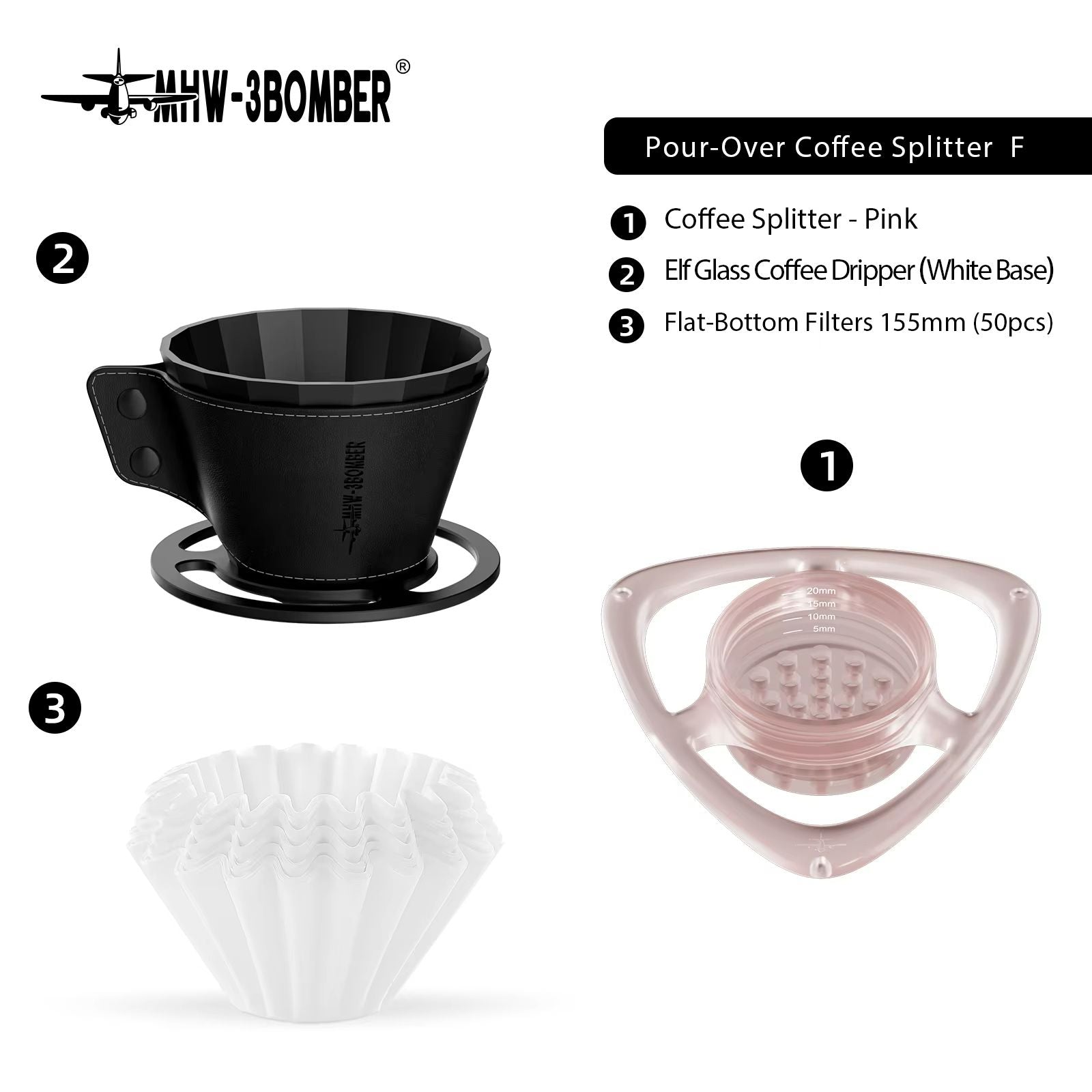 Precision PourOver Coffee Dripper  Flow Control Brewer For Baristas  Home Brewing 11